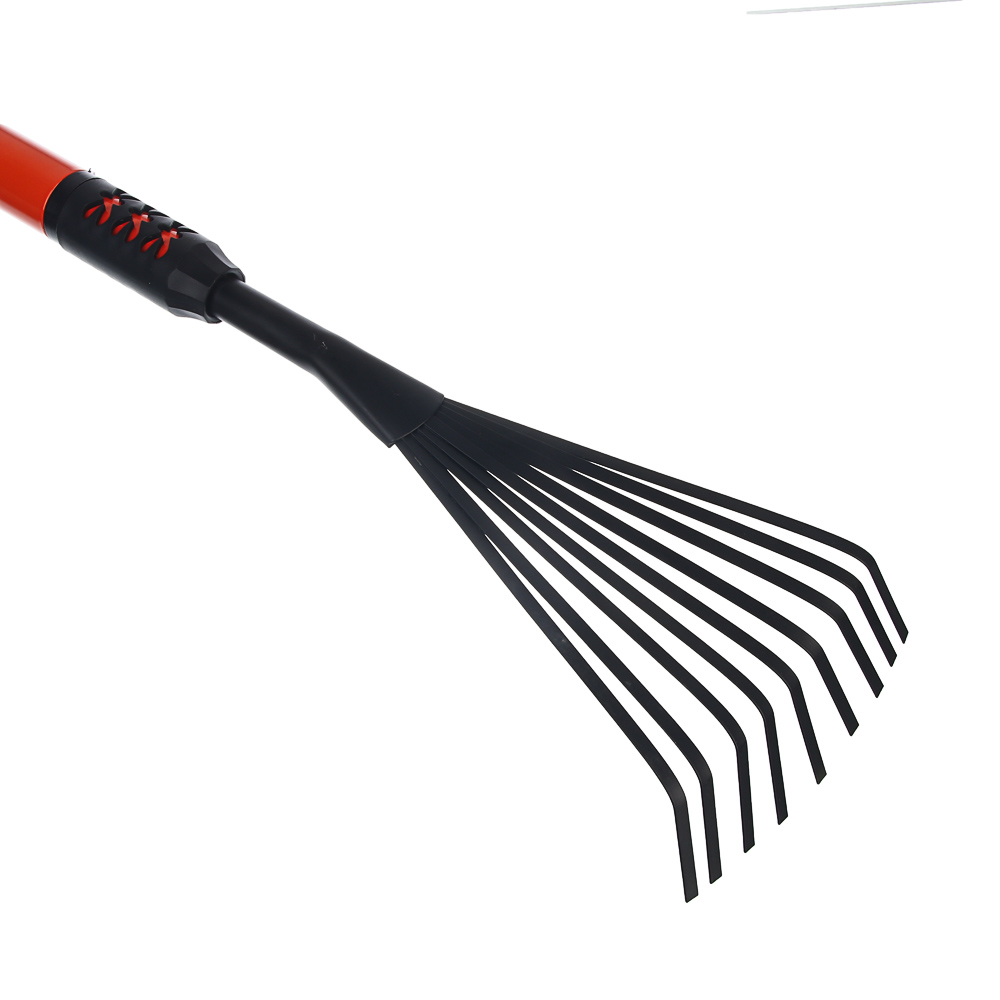 INBLOOM Грабли садовые телескопические 77-103х12см, 9 зубьев, металл, пластик, арт.№ 181-081