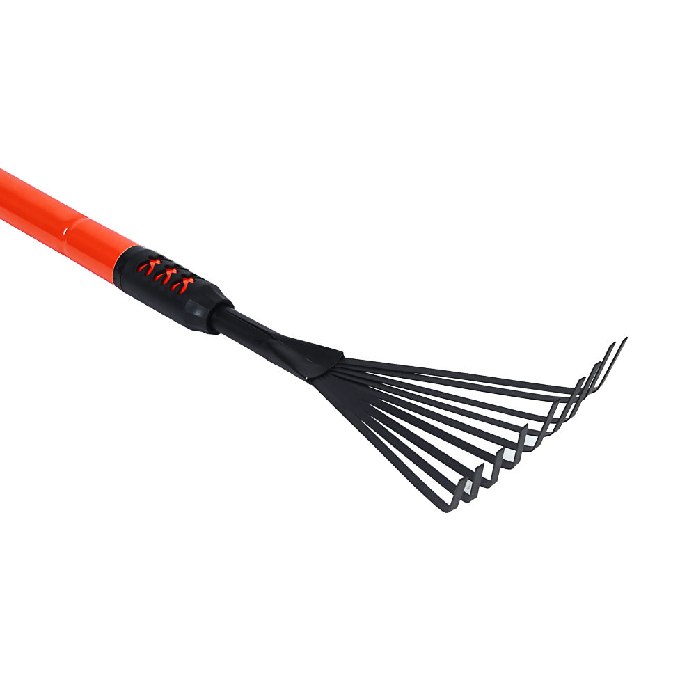 INBLOOM Грабли садовые телескопические 77-103х12см, 9 зубьев, металл, пластик, арт.№ 181-081