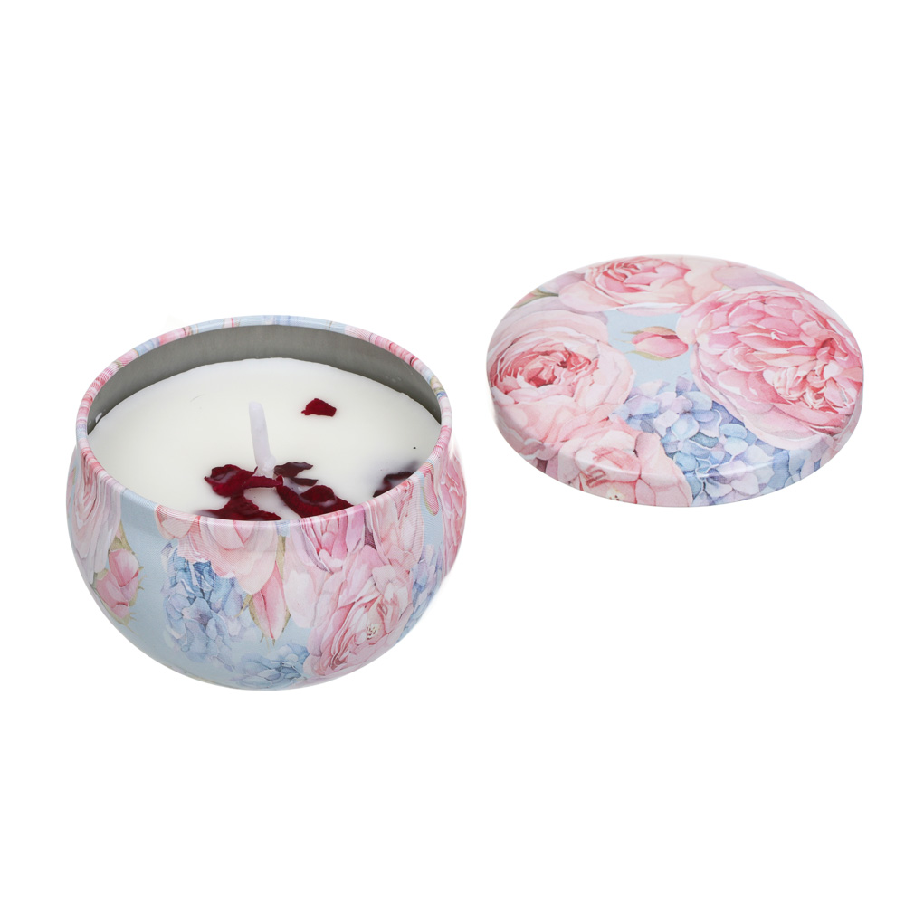 Свеча в банке ароматическая тм LADECOR 4x6,5 см, парафин, 4 вида, арт.№ 562-159