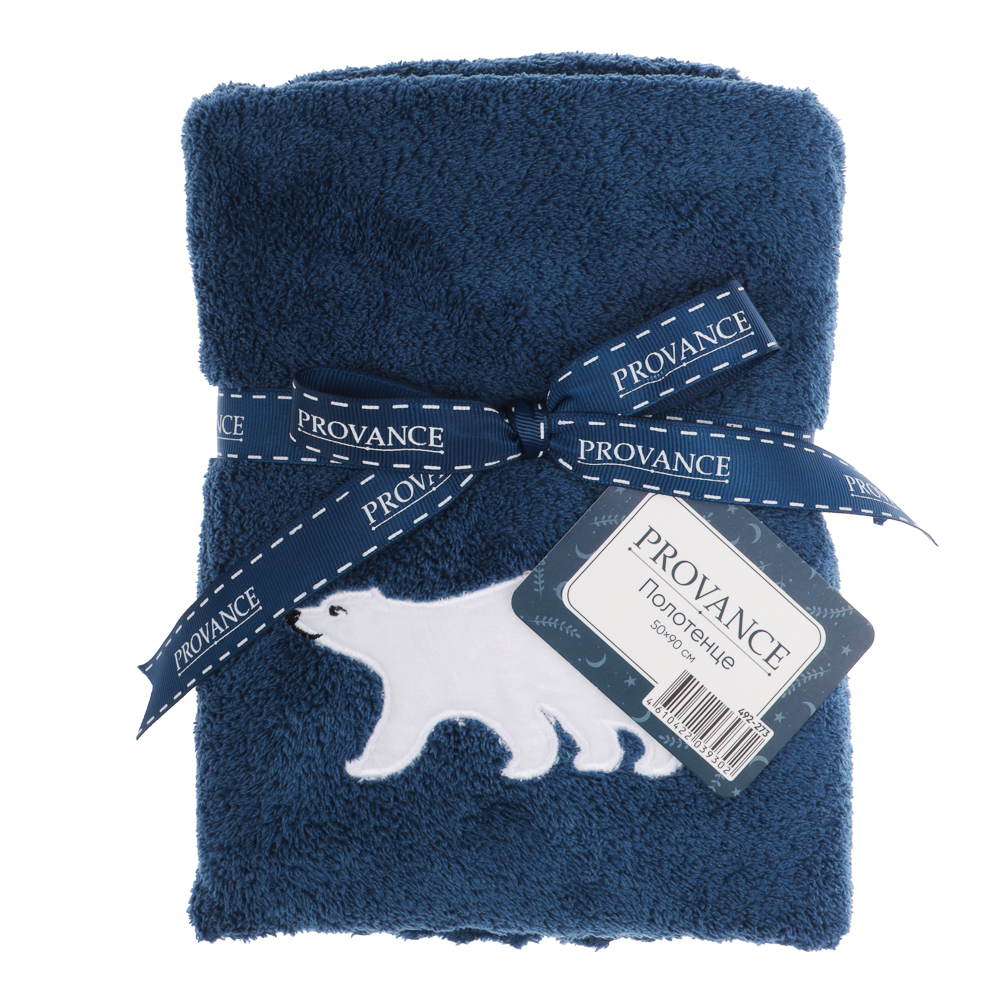 PROVANCE Нордик Полотенце с вышивкой, 50х90см, 85% полиэстер, 15% полиамид, арт.№ 492-273