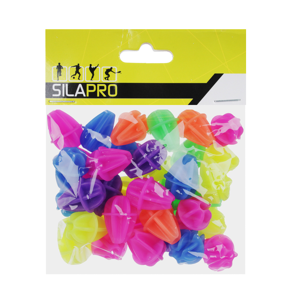 SILAPRO Украшение на спицы велосипеда 36шт, пластик, "Бусины цветные", арт.№ 195-034