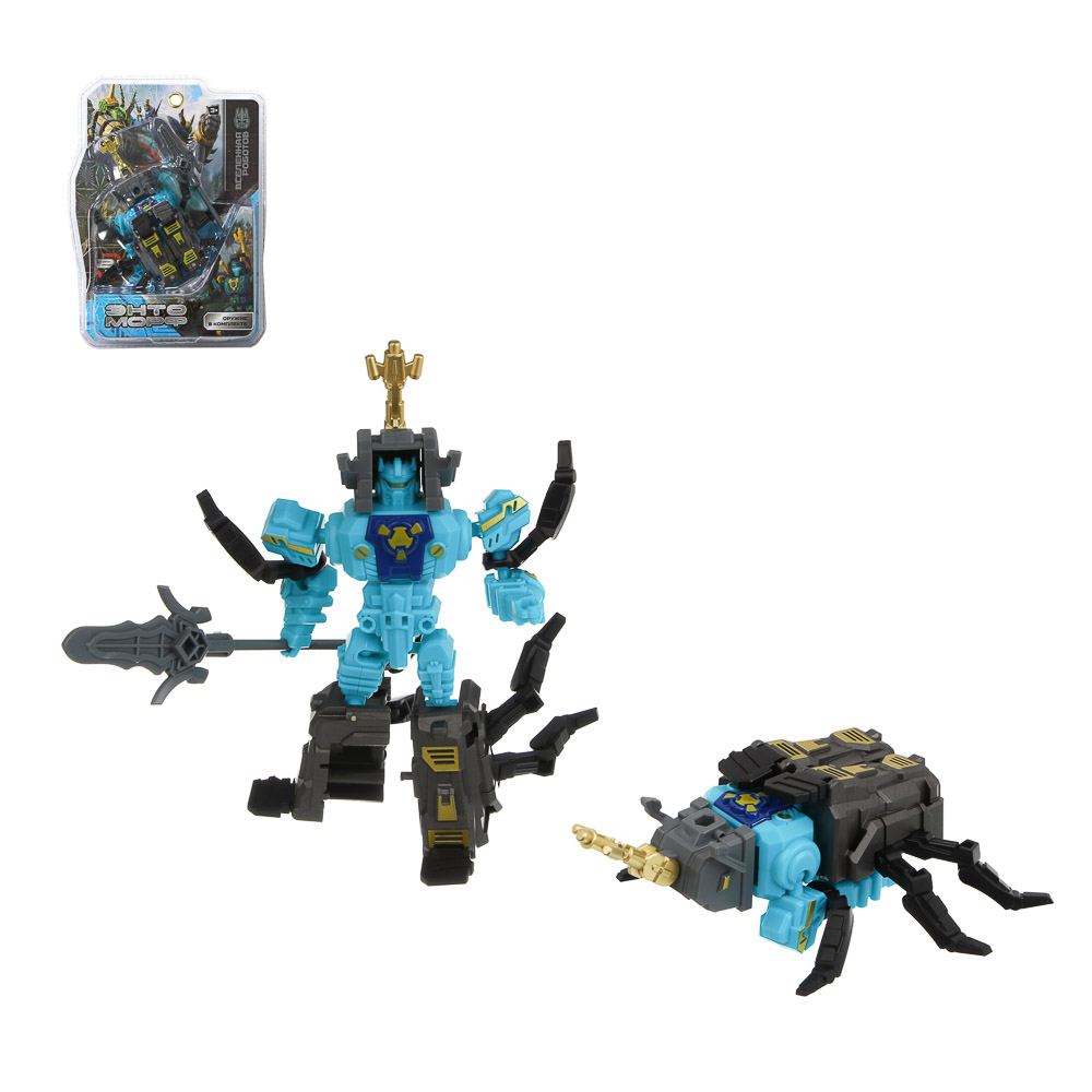 ИГРОЛЕНД Робот трансформирующийся "Энтоморф", ABS, металл, 12х20х10, 5 дизайнов, арт.№ 296-134