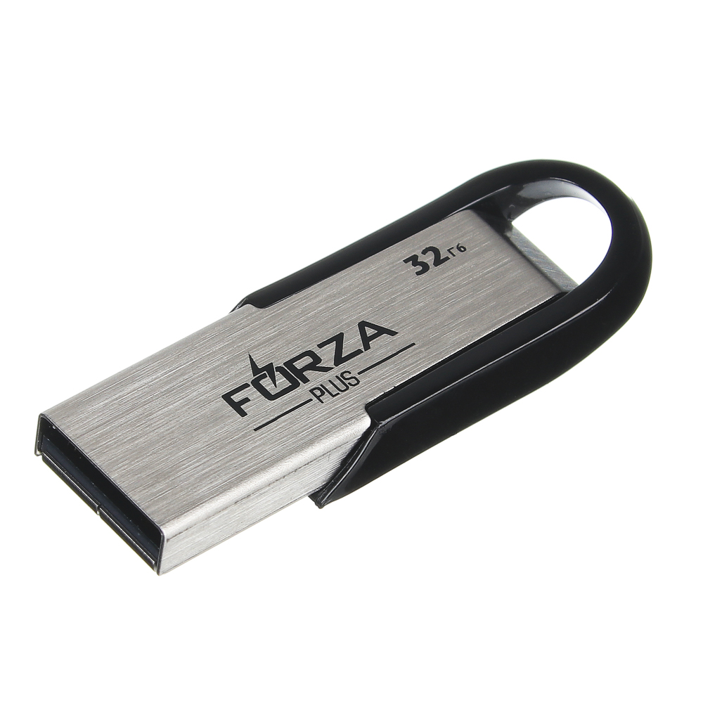 Флеш-карта USB2.0 FORZA 32Гб, блистер, металл, пластик, арт.№ 405-007
