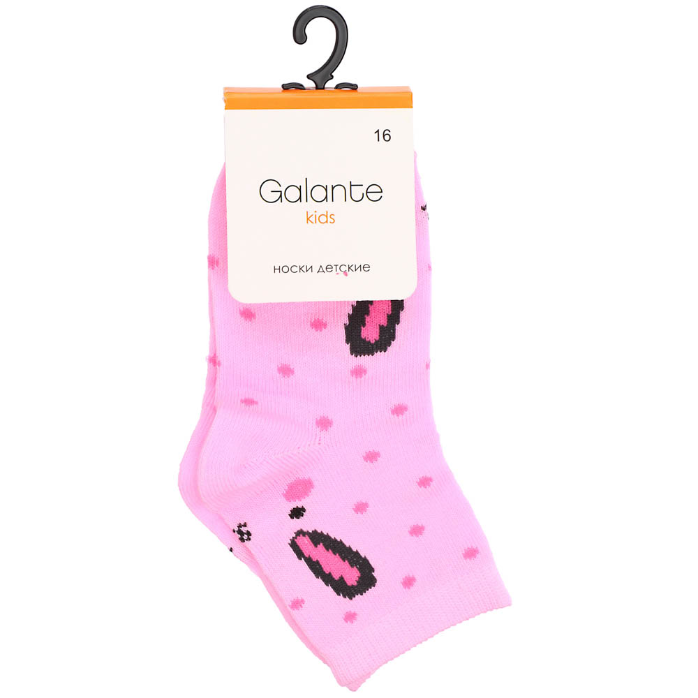 GALANTE Носки детские с рисунком, р. 12-20, 75% хлопок, 20% ПА, 5% эластан, Lanross, арт.№ 019-196