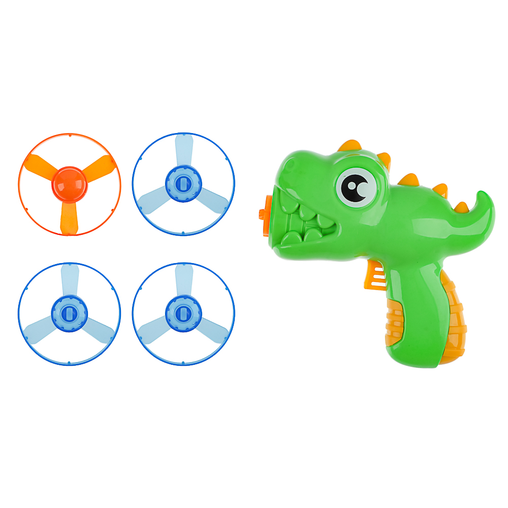 ИГРОЛЕНД Запускалка вертушка "Динозаврик", PP, 14,3х5,2х13,7см, 2 дизайна, арт.№ 900-040