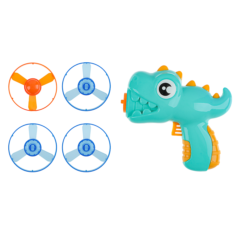 ИГРОЛЕНД Запускалка вертушка "Динозаврик", PP, 14,3х5,2х13,7см, 2 дизайна, арт.№ 900-040