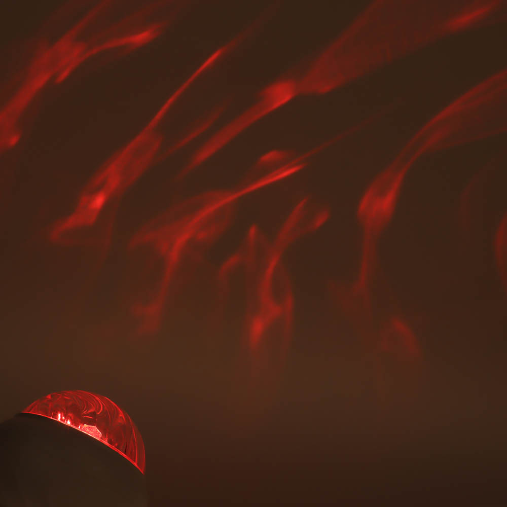 Светильник-ночник проектор неба BY Сфера, 3W, USB, пульт ДУ, D9×8 cм, пластик, белый, арт.№ 476-454