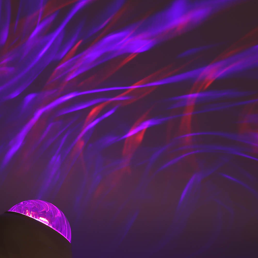 Светильник-ночник проектор неба BY Сфера, 3W, USB, пульт ДУ, D9×8 cм, пластик, белый, арт.№ 476-454