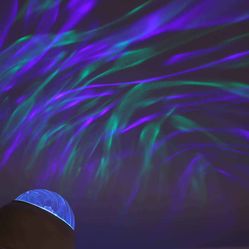 Светильник-ночник проектор неба BY Сфера, 3W, USB, пульт ДУ, D9×8 cм, пластик, белый, арт.№ 476-454