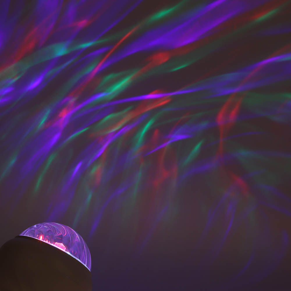 Светильник-ночник проектор неба BY Сфера, 3W, USB, пульт ДУ, D9×8 cм, пластик, белый, арт.№ 476-454