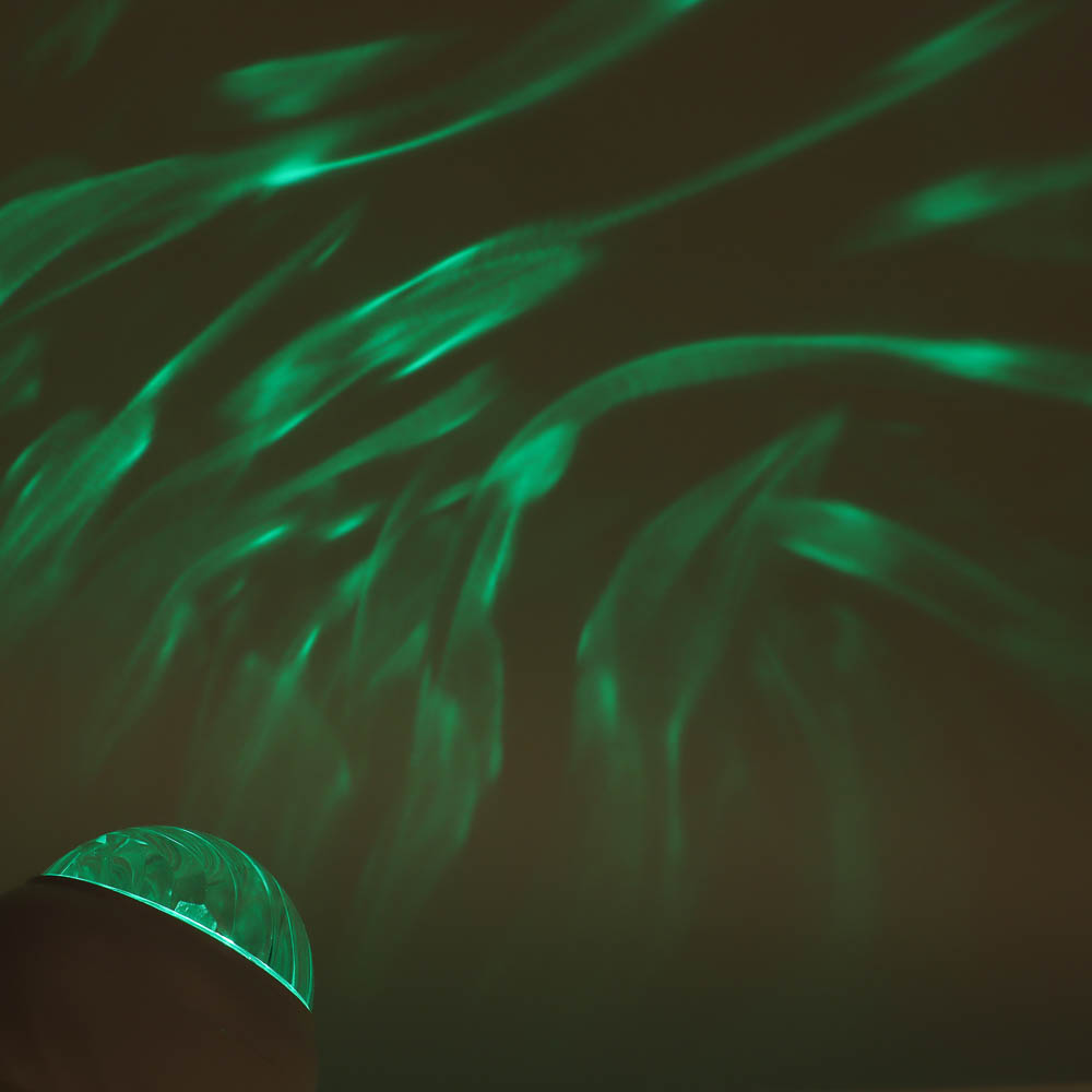 Светильник-ночник проектор неба BY Сфера, 3W, USB, пульт ДУ, D9×8 cм, пластик, белый, арт.№ 476-454