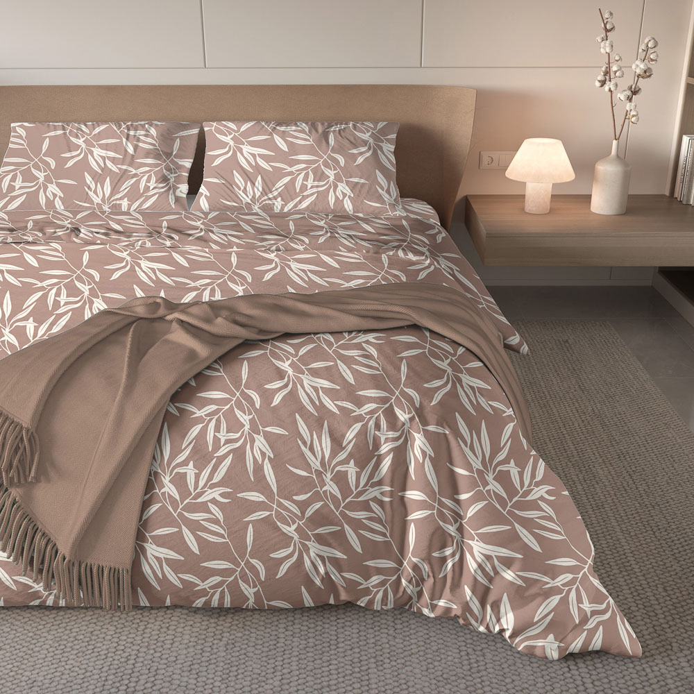 PROVANCE Мосс Комплект постельного белья евро (4 предмета), микросатин, 100% полиэстер, 2 дизайна, арт.№ 421-393