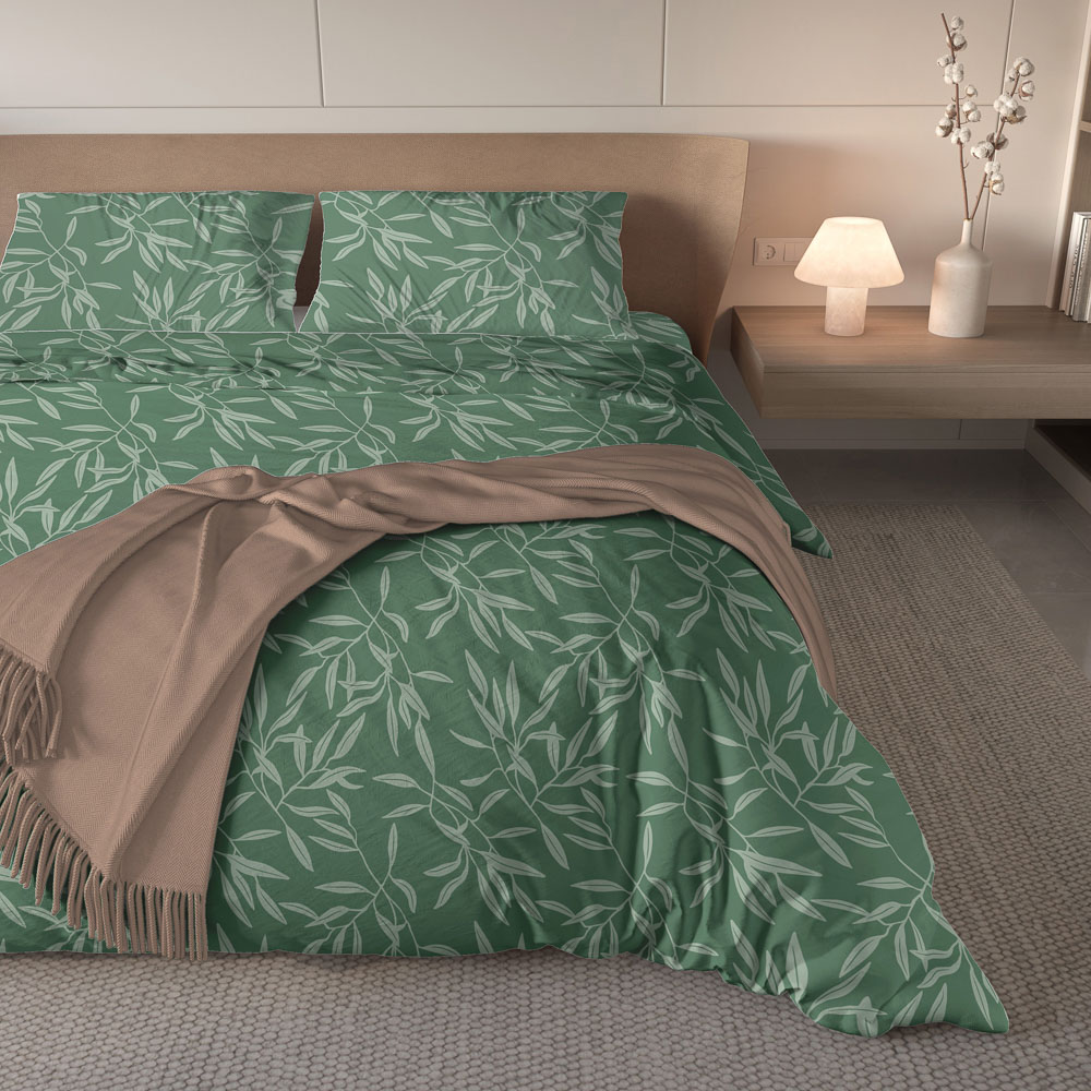 PROVANCE Мосс Комплект постельного белья евро (4 предмета), микросатин, 100% полиэстер, 2 дизайна, арт.№ 421-393