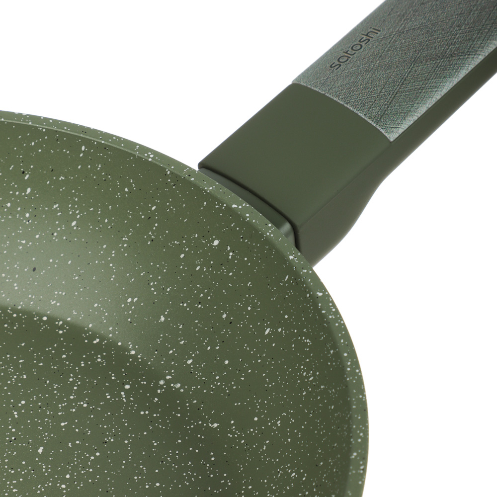 SATOSHI Кантри Сковорода литая d20см, антипригарное покрытие мрамор, индукция, 3 цвета, арт.№ 846-759