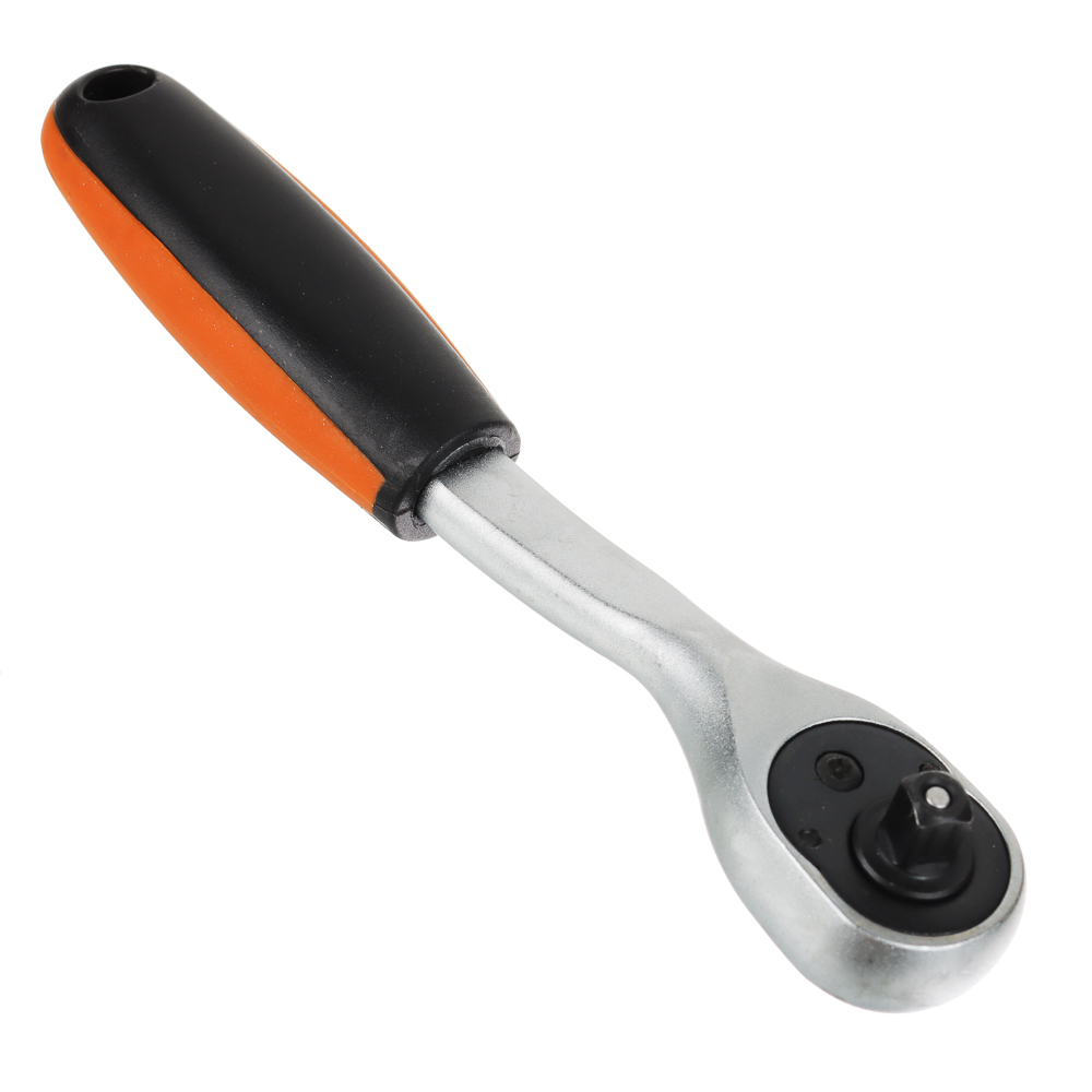 ЕРМАК Трещоточный ключ с изогнутой рукояткой 1/4, арт.№ 736-201