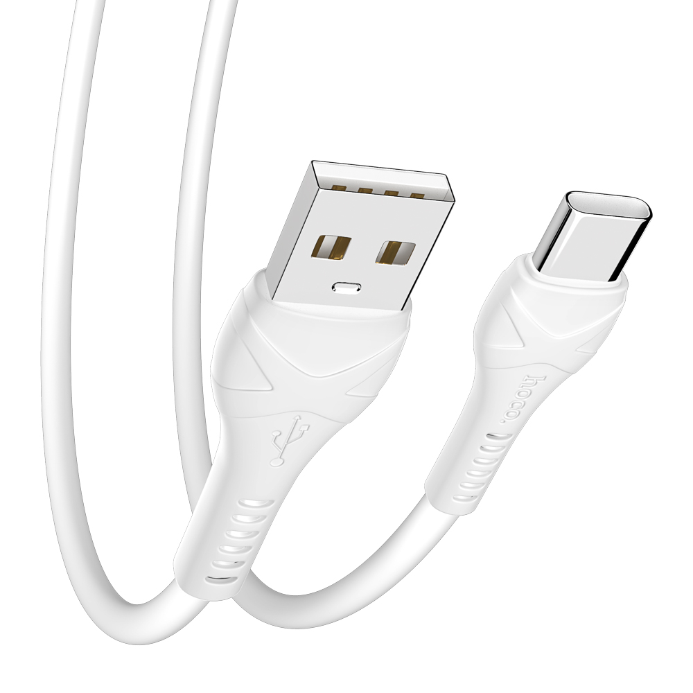 Кабель для зарядки USB(A)-Type C hoco. модель X37, 1м, 3А, белый, арт.№ 931-561