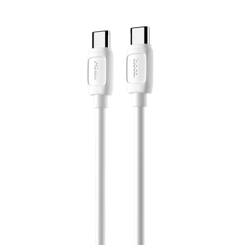 Кабель для зарядки Type C-Type C hoco. модель X115, 60Вт, 1м, 3А, белый, арт.№ 931-562