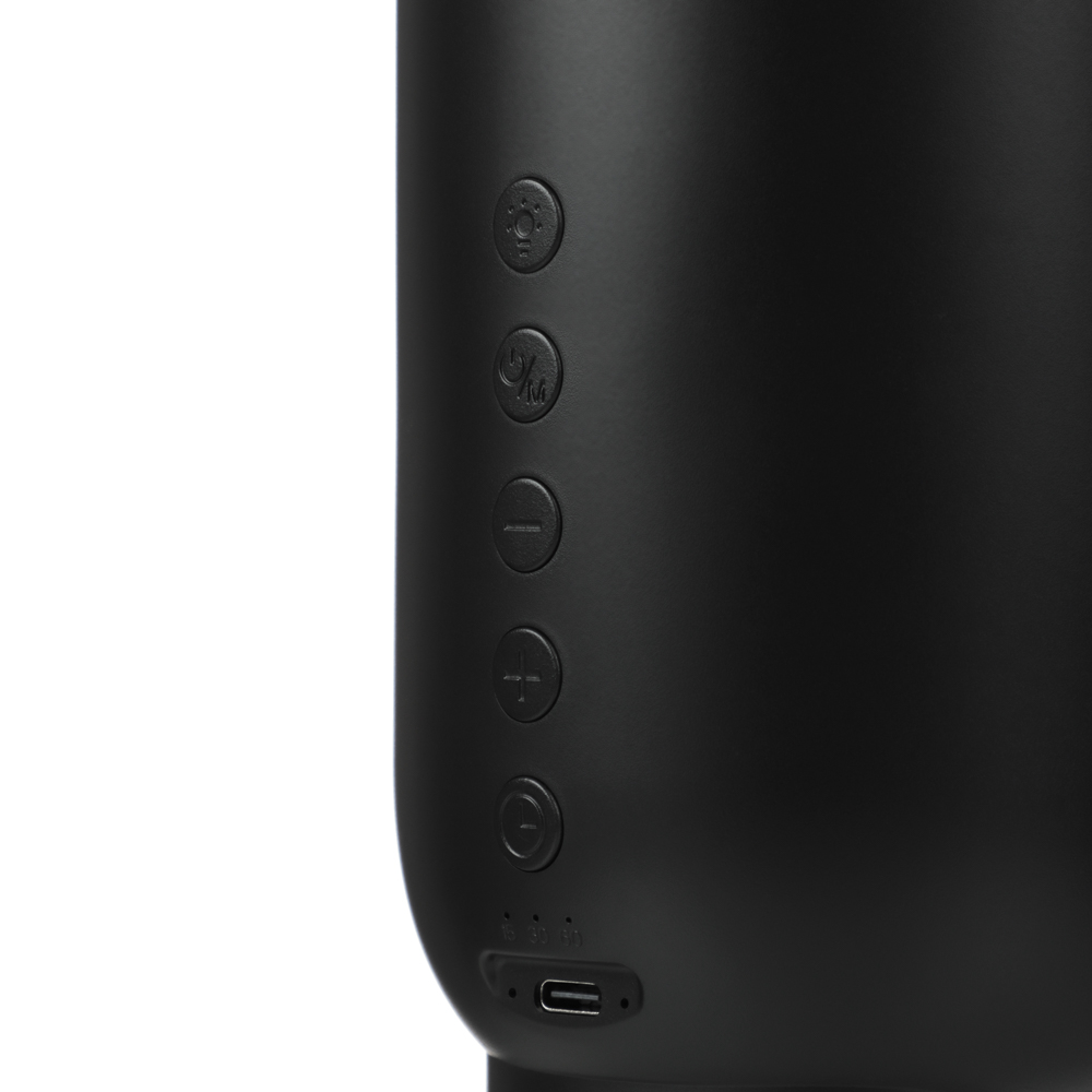 Колонка беспроводная BY WhiteNoise 3 Вт, BT 5.3, белый шум, ночник, USB type-C, 1200mAh, черный, арт.№ 443-192