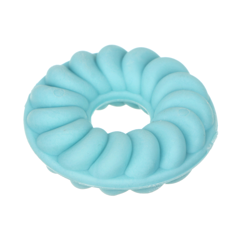 Ластик фигурный в форме пончика, ТПР, 4 цвета, 3,5х3,5х1,1 см, арт.№ 607-042