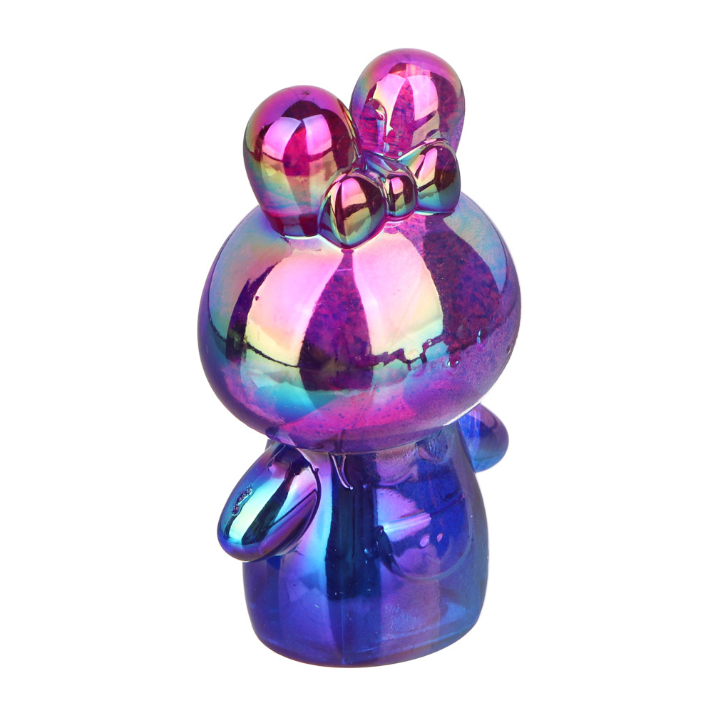 Точилка фигурная в форме зайчика, 1 отверстие, пластик, 5,5х3х2,3 см, 2 цвета, арт.№ 607-043