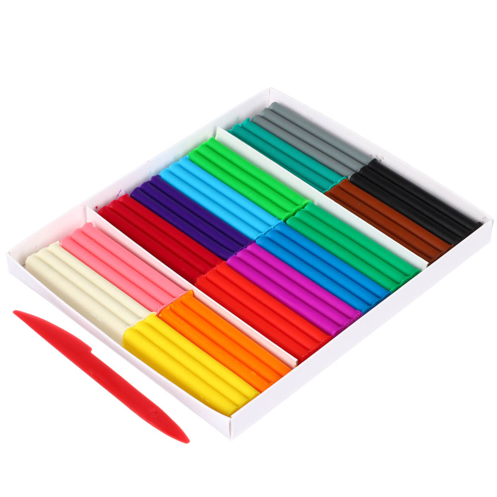 ЛУЧ Пластилин "Кроха", восковой, 16 цветов, 240 грамм, со стеком, в картонной коробке, арт.№ 239-062