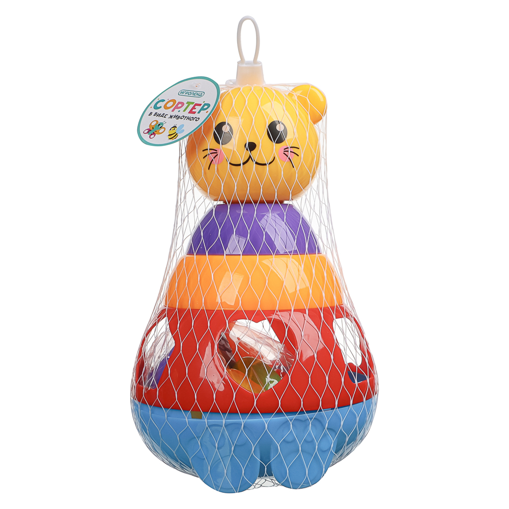 ИГРОЛЕНД Сортер в виде  животного, пластик, 15х10,5х22см, арт.№ 270-010