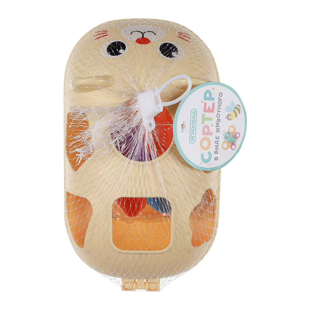 ИГРОЛЕНД Сортер в виде  животного, пластик, 15х10,5х22см, арт.№ 270-010