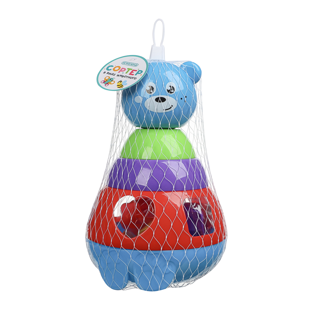 ИГРОЛЕНД Сортер в виде  животного, пластик, 15х10,5х22см, арт.№ 270-010