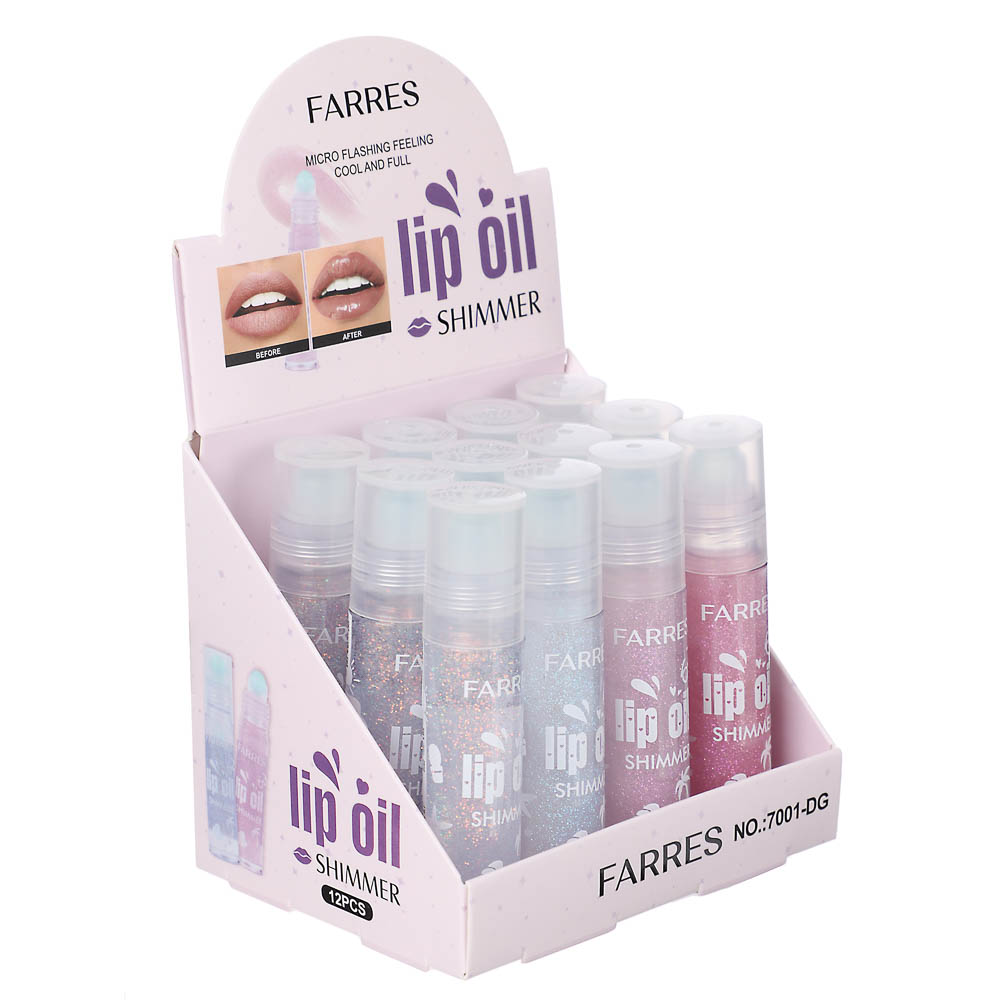 Масло для губ Lip Oil Shimmer, тм Farres, 6 мл, арт.№ 330-657
