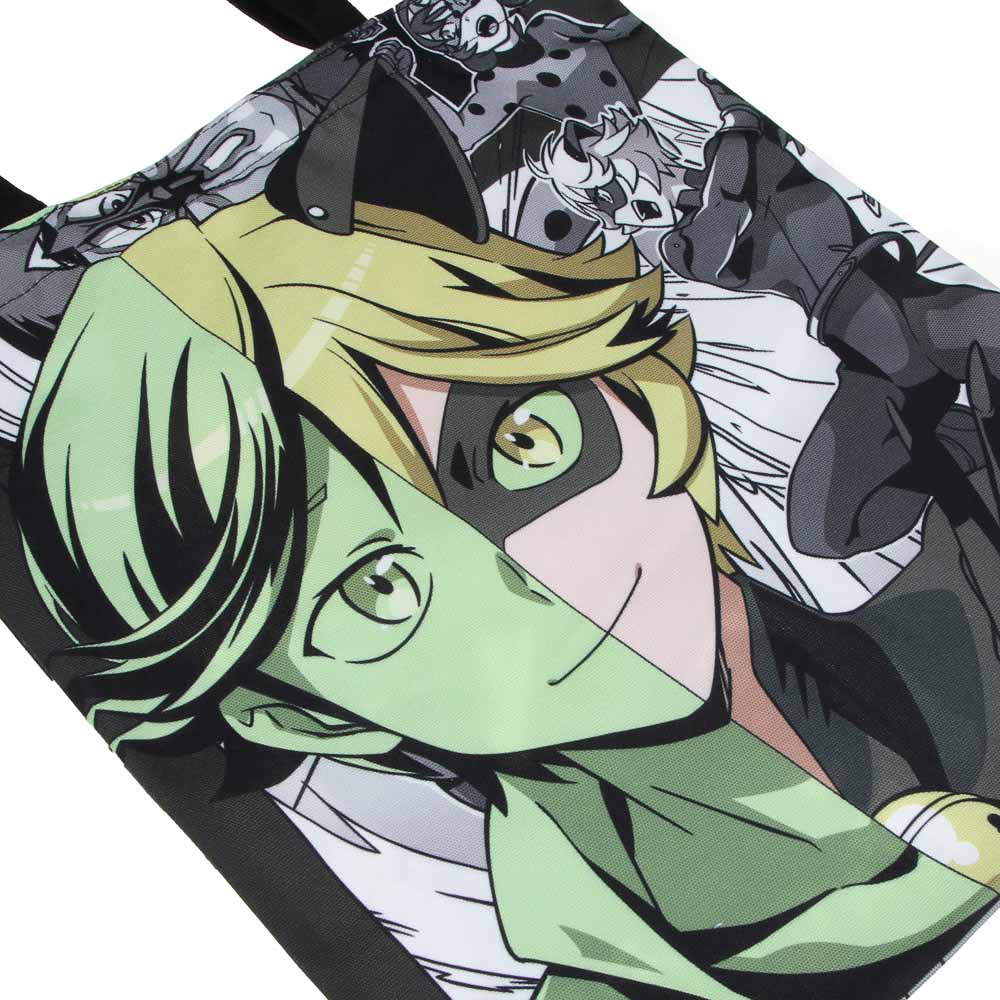 Супер-Кот Сумка-шоппер, 38x42см, внутр.карман, ручки 58 см, ПЭ под ткань, серия "Манга", арт.№ 811-039