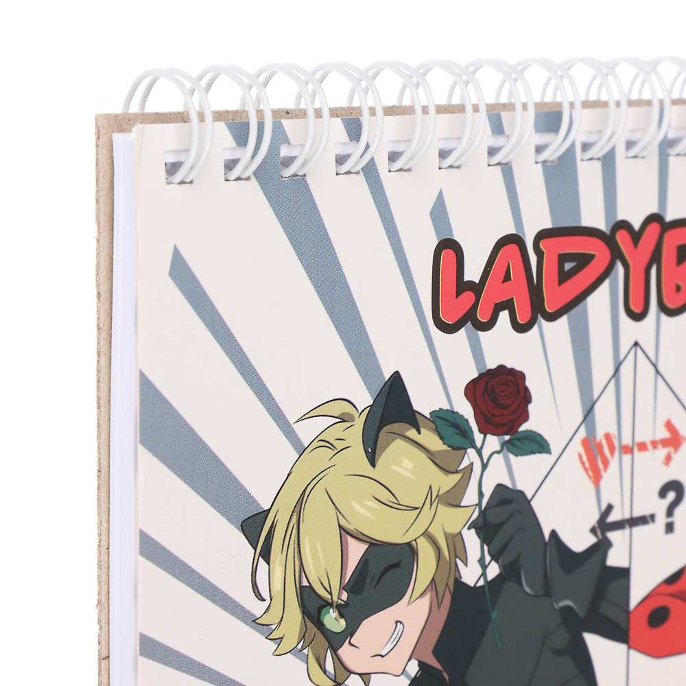 Ледибаг/Супер-Кот Блокнот для зарисовок (скетчбук) 19,5х16,4см, 30л., спираль, тв.подл., "Манга", арт.№ 811-041