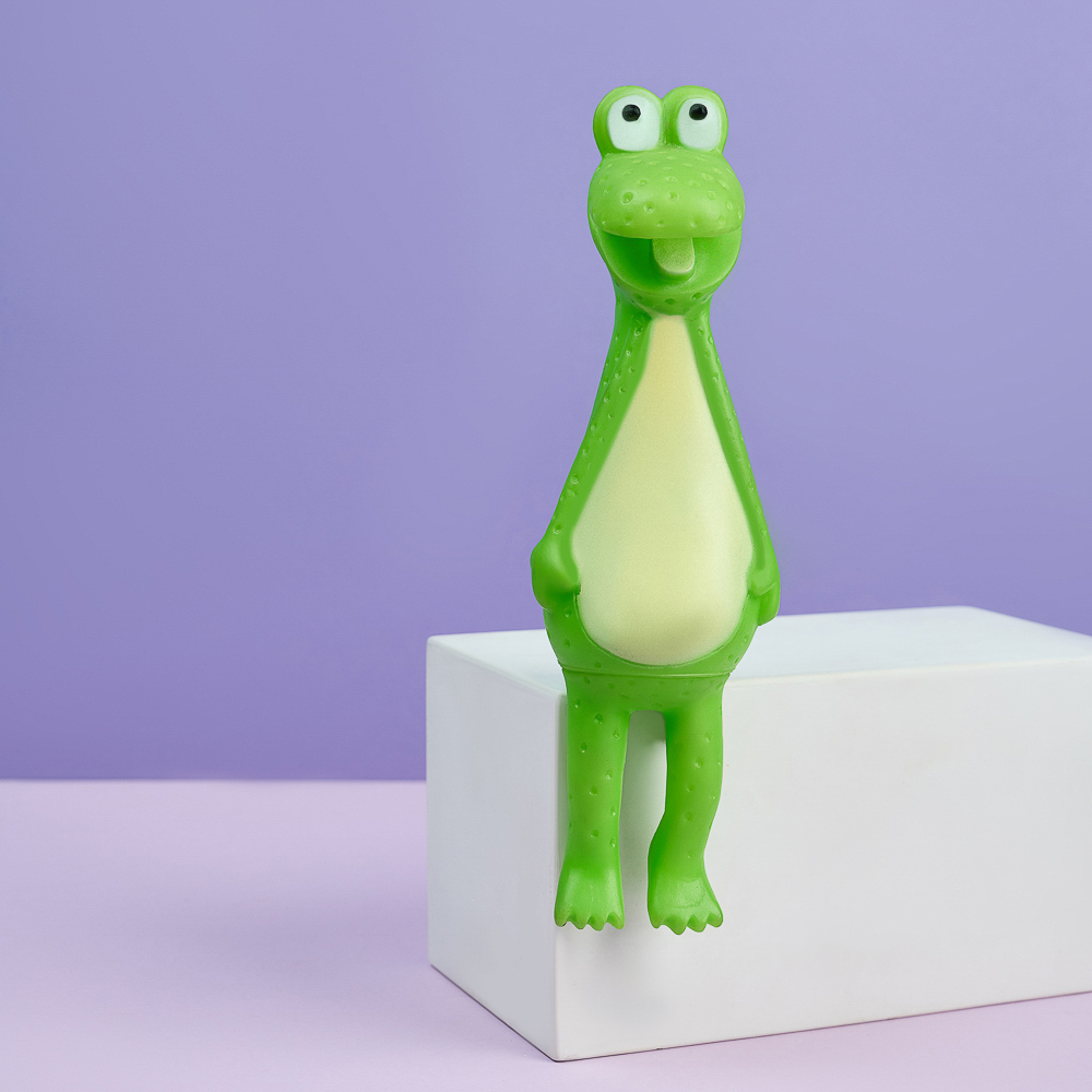 VETTA Игрушка для домашних животных, ПВХ, 23х6,5 см, лягушка, арт.№ 273-054