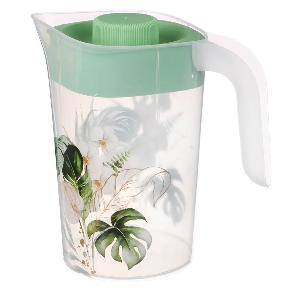 Кувшин с крышкой 2л, Флориана, пластик, арт.№ 861-419