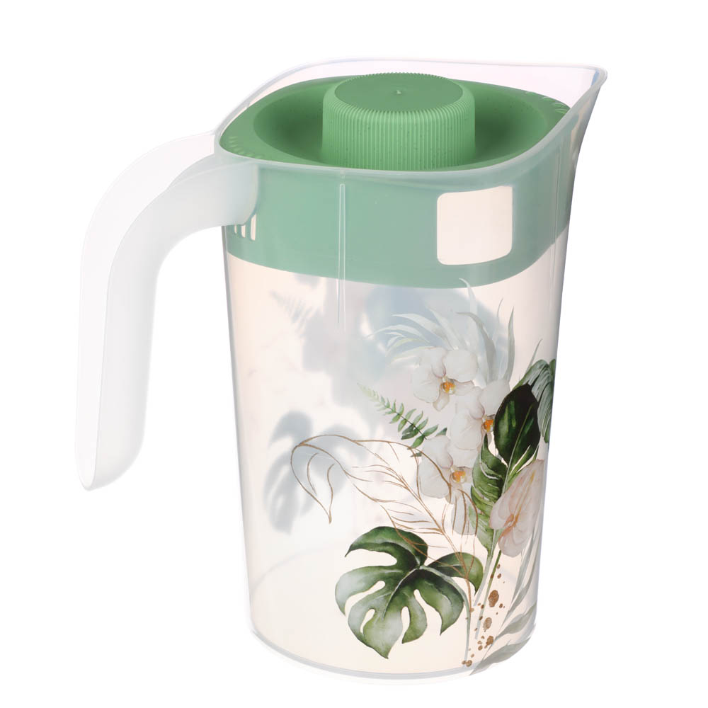 Кувшин с крышкой 2л, Флориана, пластик, арт.№ 861-419