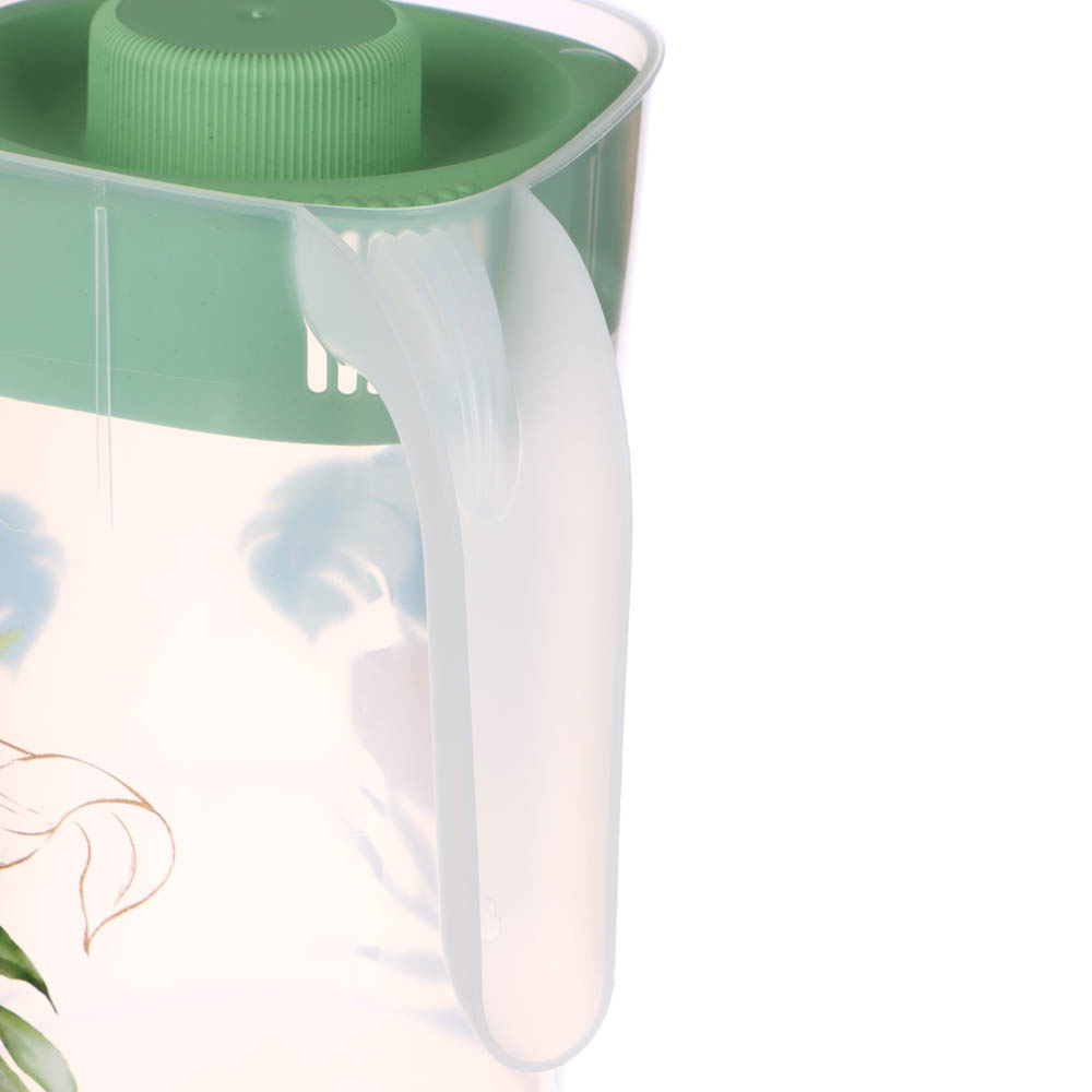 Кувшин с крышкой 2л, Флориана, пластик, арт.№ 861-419