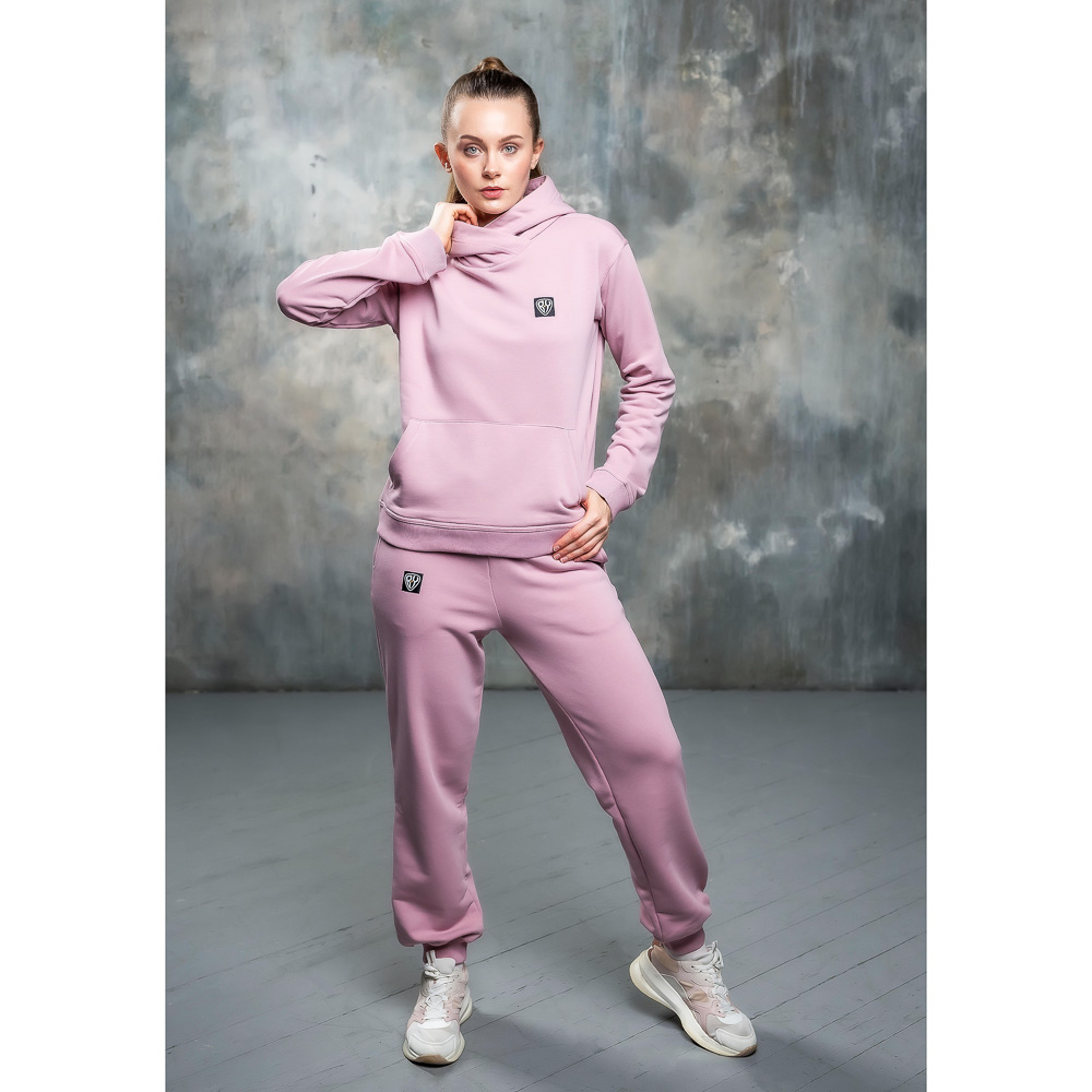 BY Толстовка женская, хлопок, размеры XS-XL, цвет розовый, арт.№ 830-647