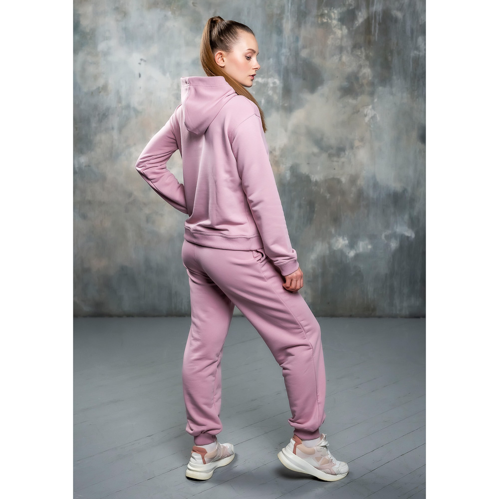 BY Толстовка женская, хлопок, размеры XS-XL, цвет розовый, арт.№ 830-647