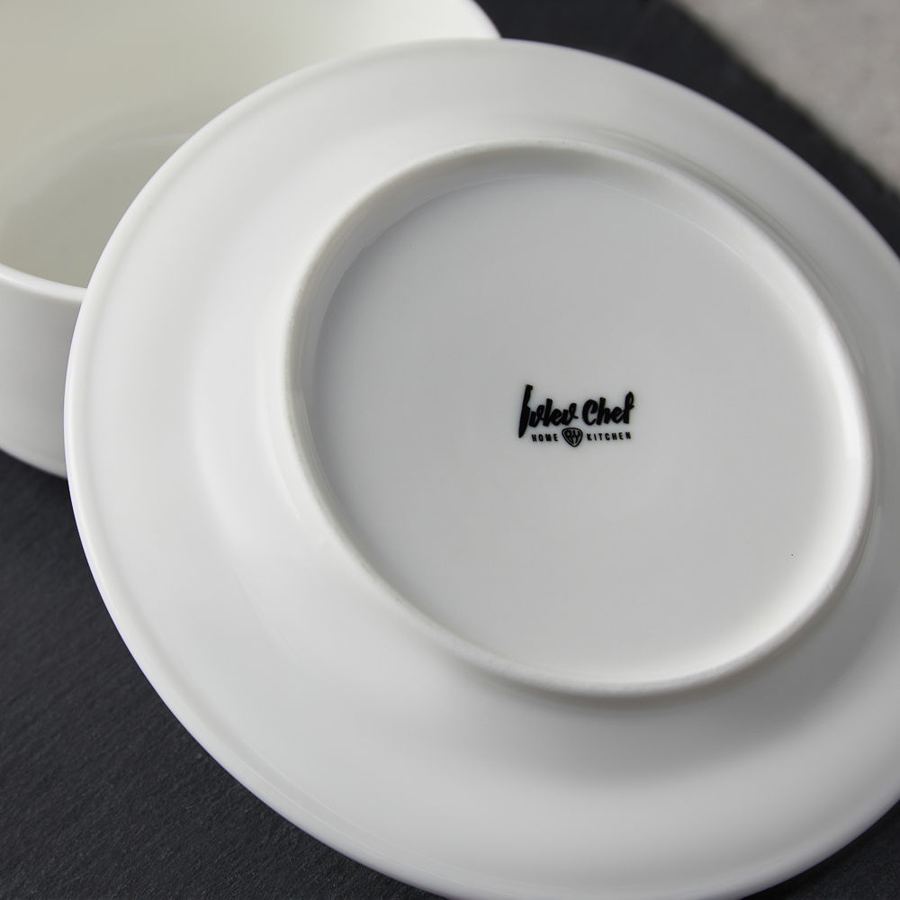 Ivlev Chef Элеганс Бульонница с блюдцем, 330мл, 15см, фарфор, арт.№ 824-561