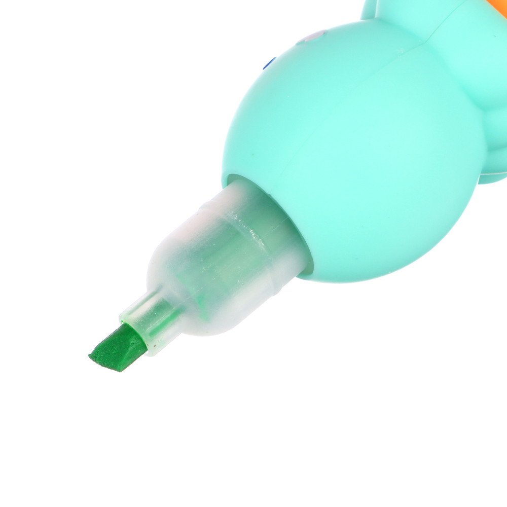 Набор маркеров-выделителей в форме осьминогов, 5 цветов + 1 колпачок, након. 3мм, ПВХ бокс, арт.№ 613-038