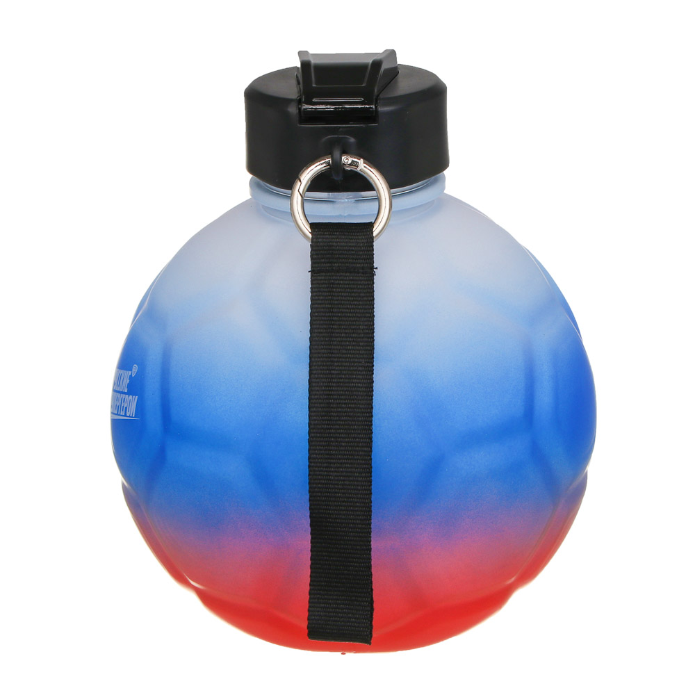 Бутылка для воды в форме мяча, тм BY Русские Супергерои, 2200мл, 21х17,5см, пластик PETG, арт.№ 088-148