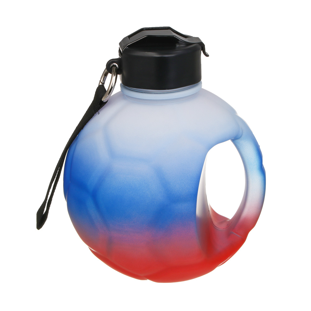 Бутылка для воды в форме мяча, тм BY Русские Супергерои, 2200мл, 21х17,5см, пластик PETG, арт.№ 088-148