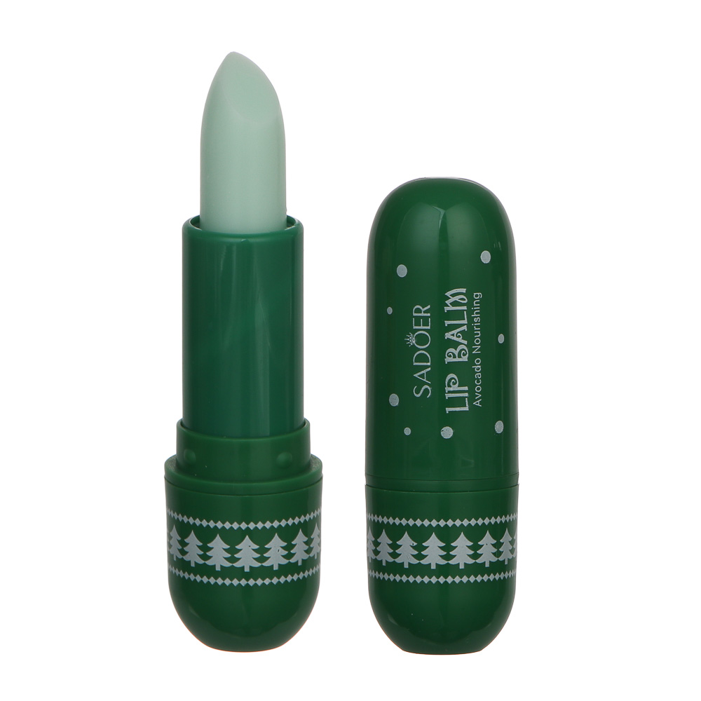 Бальзам для губ питательный с маслом авокадо тм SADOER Merry Xmas, 3,8 гр, арт.№ 022-181