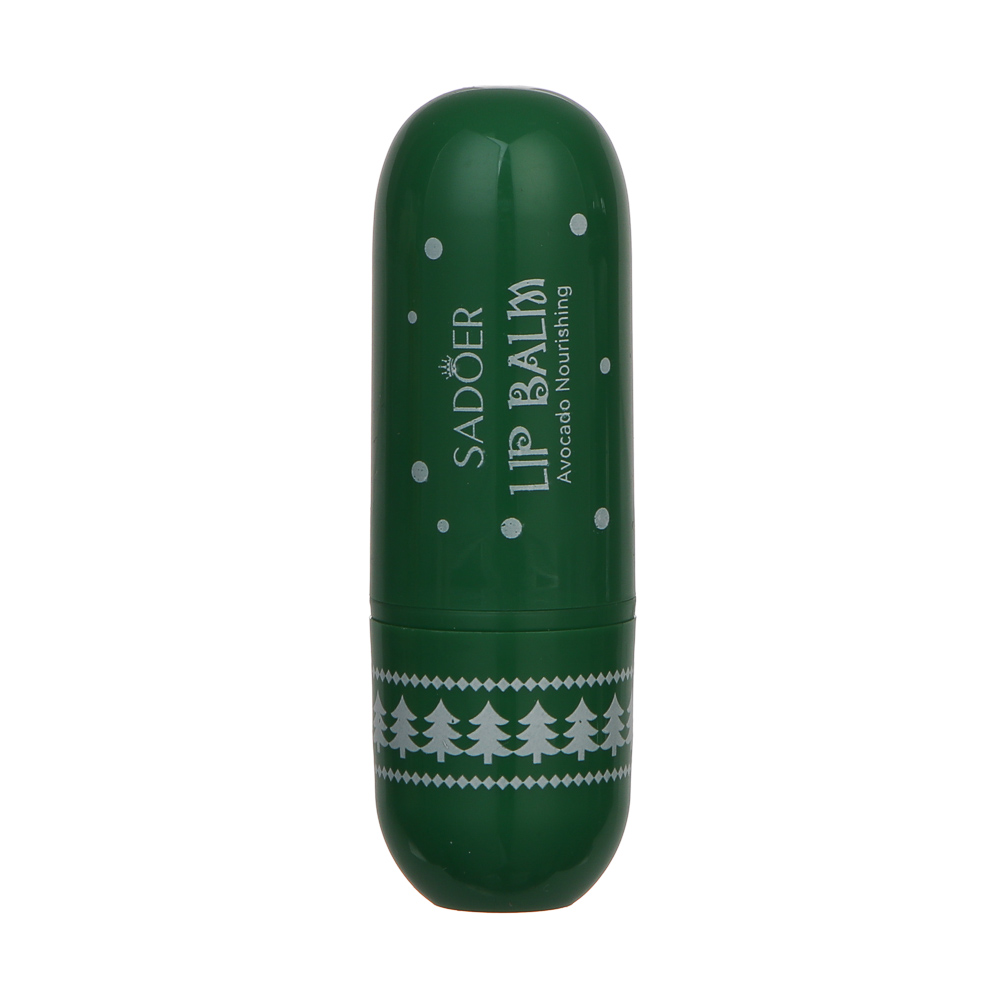 Бальзам для губ питательный с маслом авокадо тм SADOER Merry Xmas, 3,8 гр, арт.№ 022-181