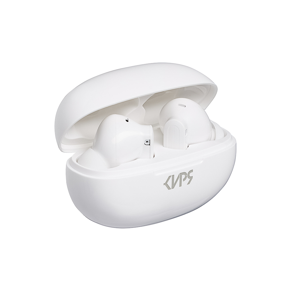 BY Киря Наушники беспроводные TWS внутриканальные, ANC, ENC, 40/380 mAh, белый, арт.№ 410-265