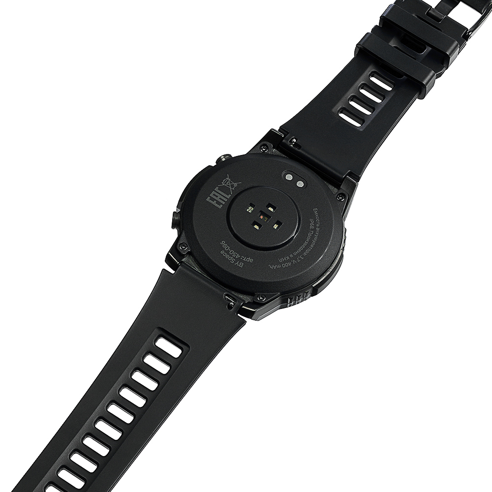 BY Space Умные часы, IP68, сменные панели, 400mAh, 466x466, черный, арт.№ 450-096