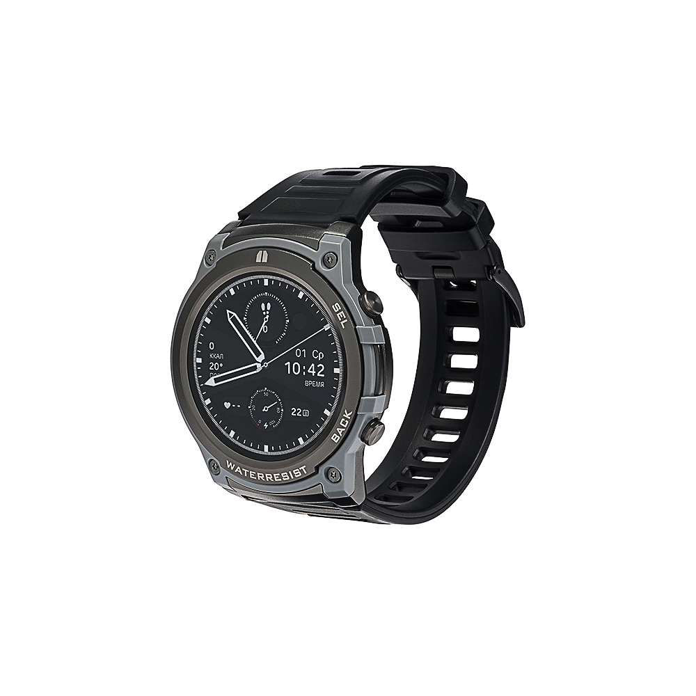 BY Space Умные часы, IP68, сменные панели, 400mAh, 466x466, черный, арт.№ 450-096
