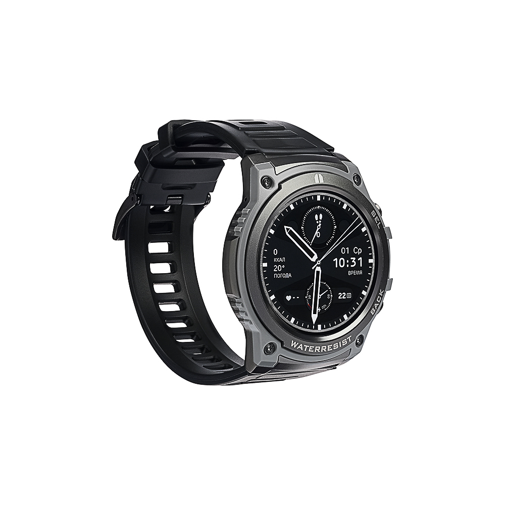 BY Space Умные часы, IP68, сменные панели, 400mAh, 466x466, черный, арт.№ 450-096