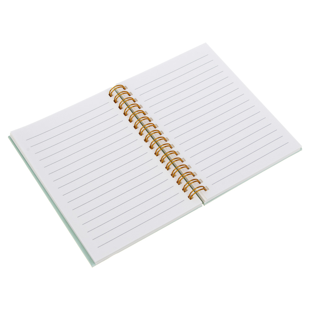 Записная книжка на спирали, на резинке, 10,5x15см, А6, 96 л., 4 дизайна, Сердца, арт.№ 574-072