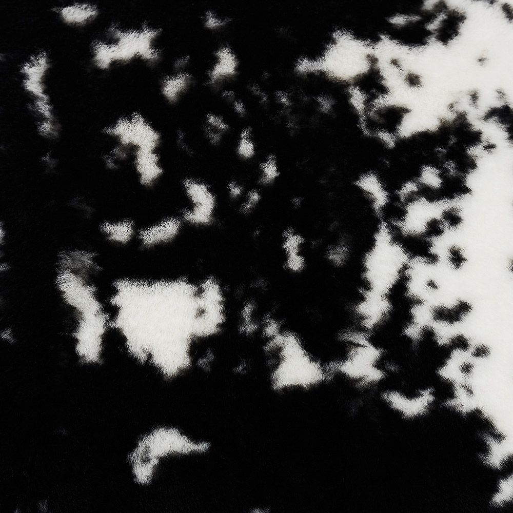 BY STAS MIKHAILOV Чехол для подушки меховой 50х50см, полиэстер, черно-белый, арт.№ 497-067