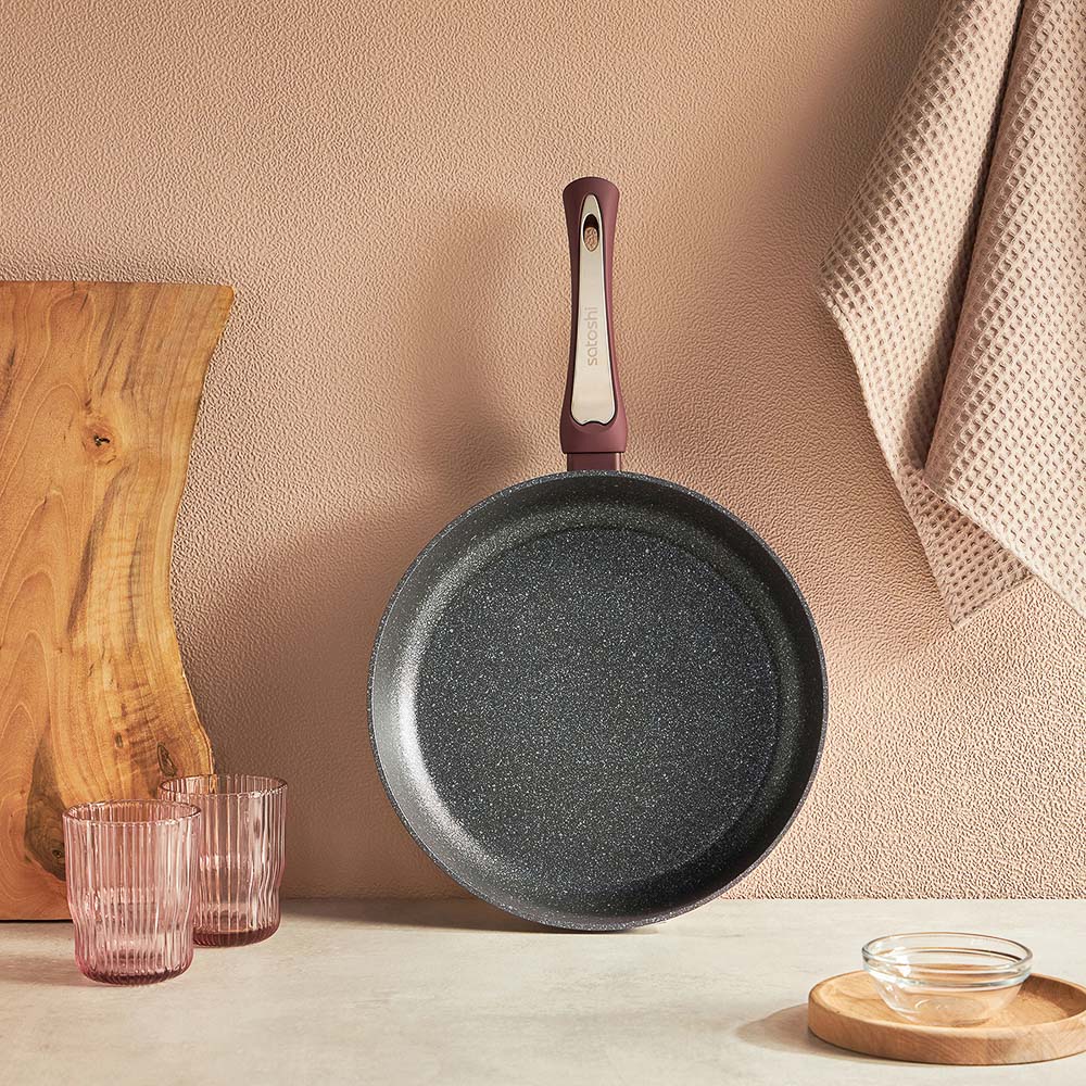 SATOSHI Ла Мери Сковорода литая d=28см, антипригарное покрытие мрамор, индукция, арт.№ 846-485